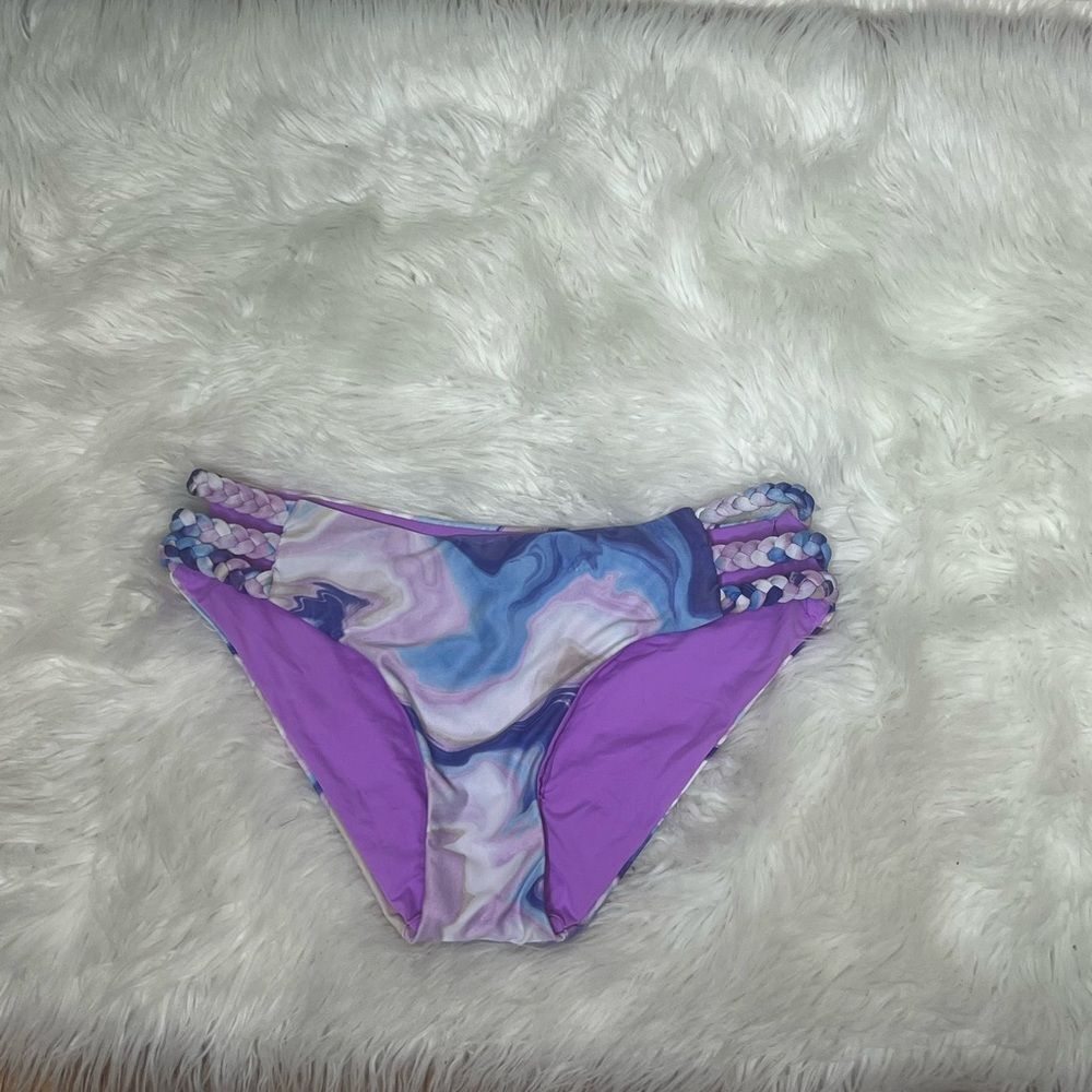 NWOT Becca by Rebecca Blue Agate Jordan Braided Hipster Fit Multi/Orchid - Picture 4 of 8
